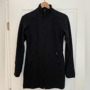 Ibex Merino Wool Long Jacket S Black
